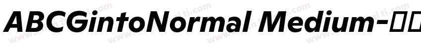 ABCGintoNormal Medium字体转换